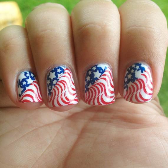 26 Patriotic Nail Art Designs To Try At Your Fourth Of July Party ...