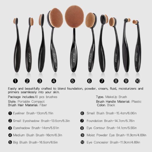 what stores sell oval makeup brushes