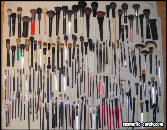 makeup brush collection