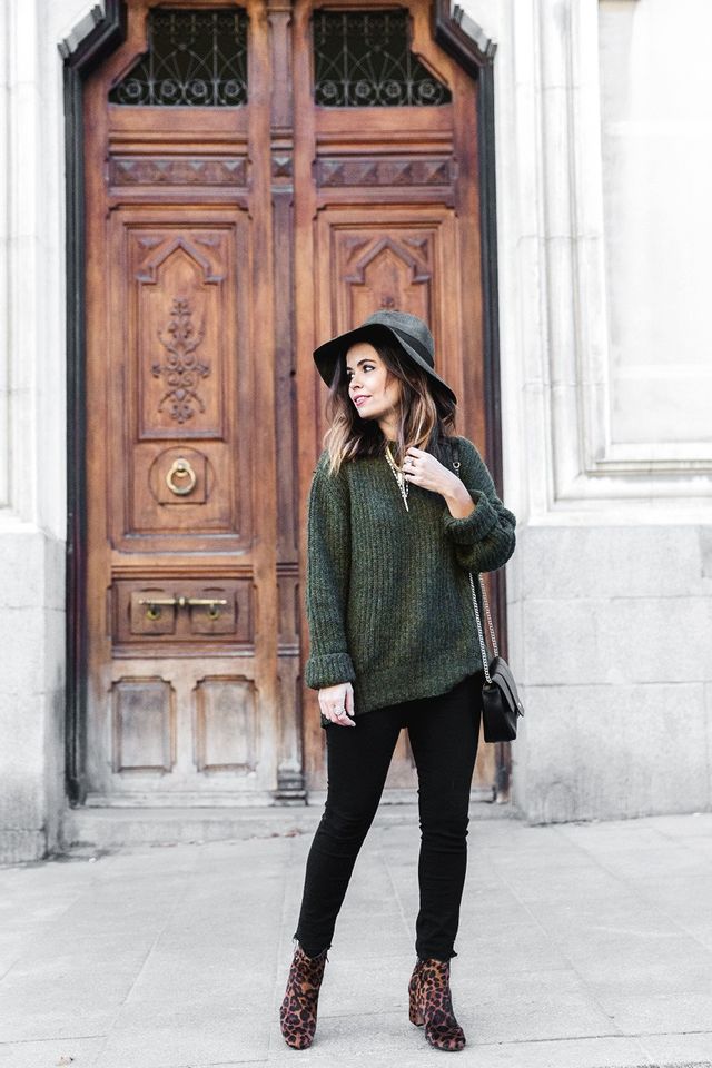 13 Styles to Wear a Khaki Sweater - Pretty Designs