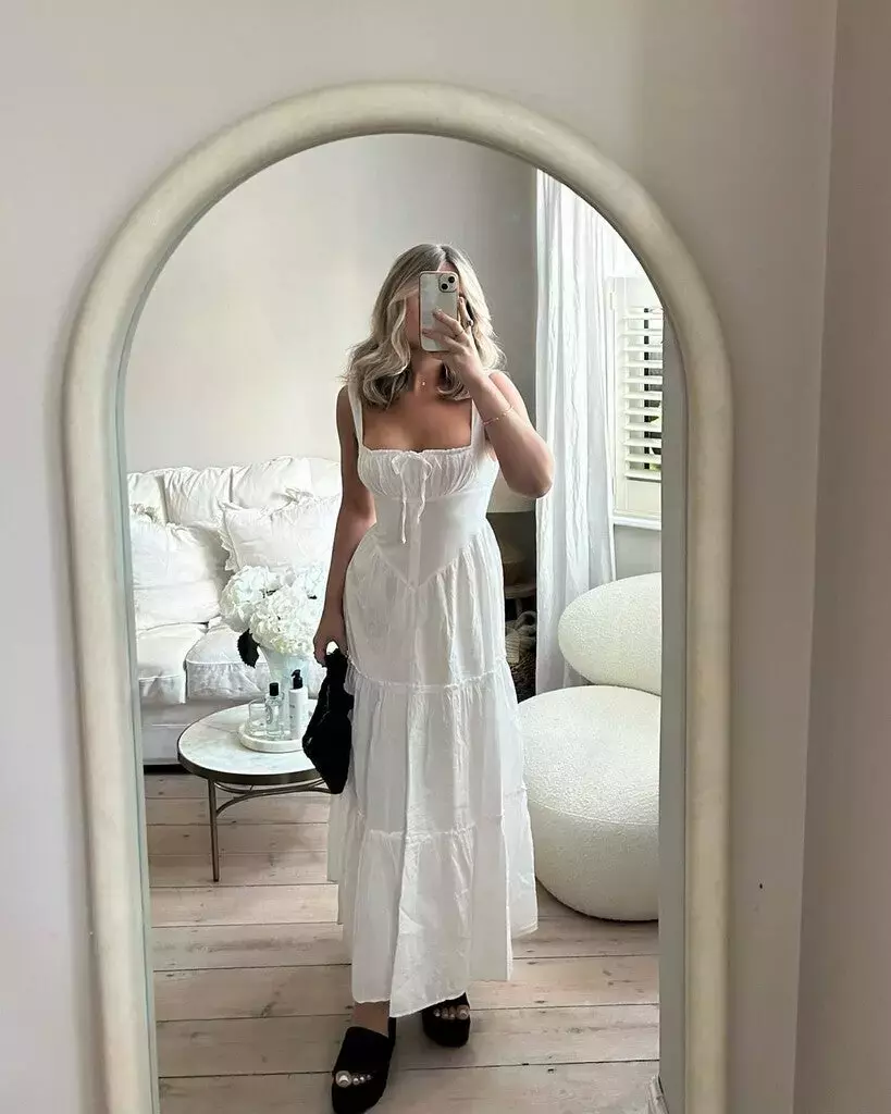 Casual White Sundress