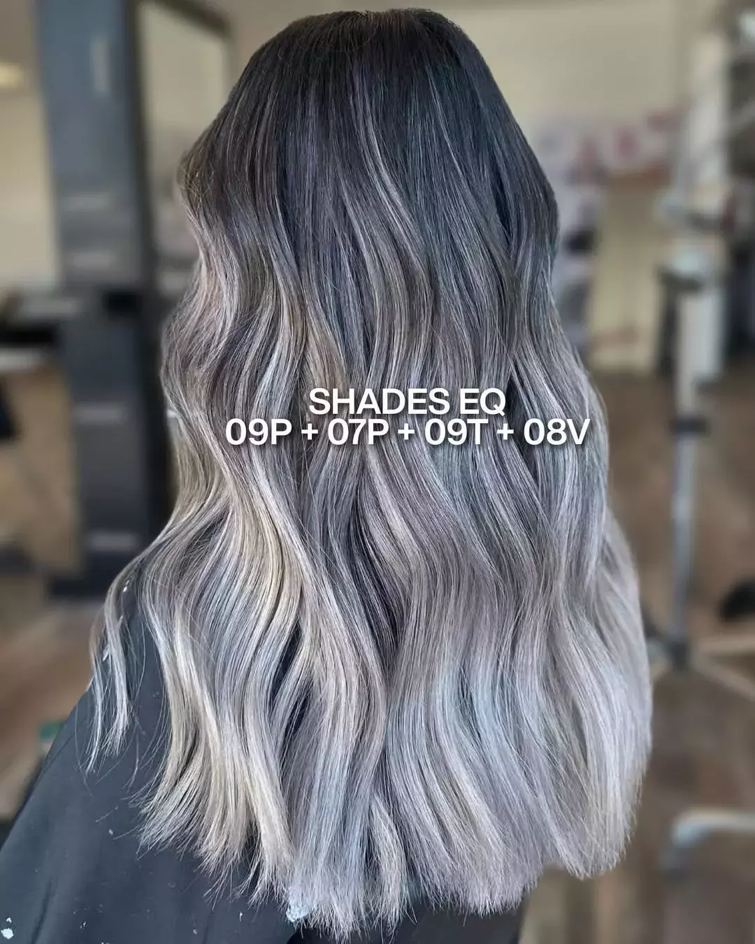 Dark Ash Gray Balayage