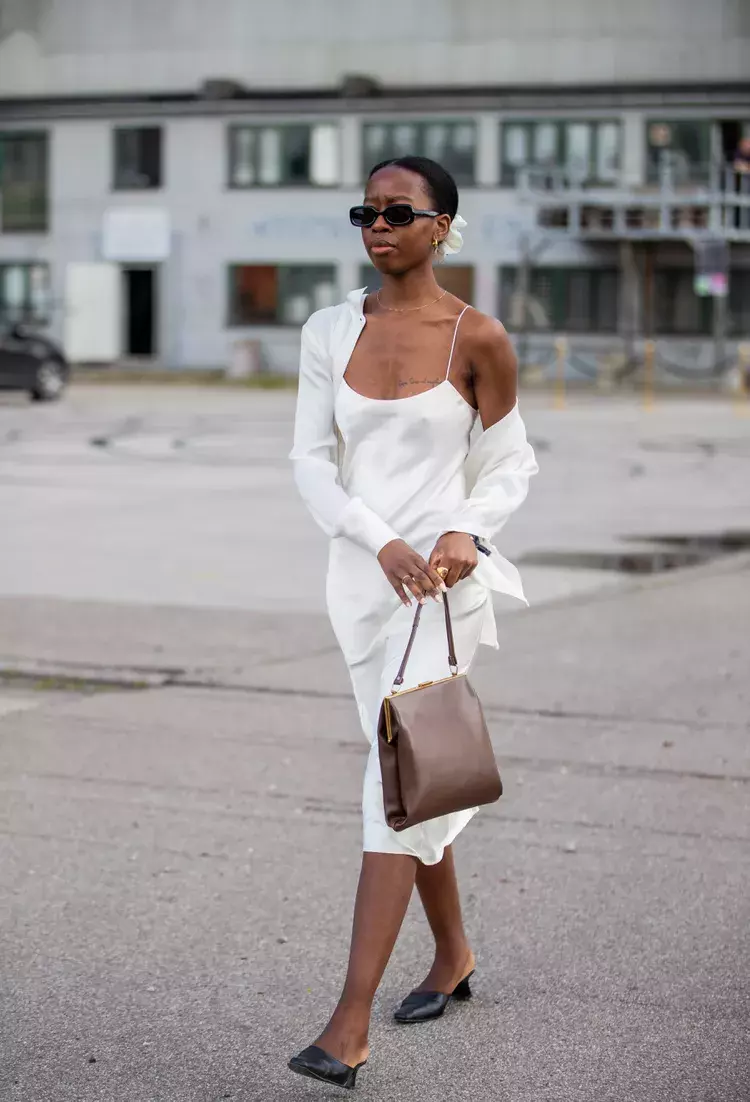 The Elegant White Slip Dress