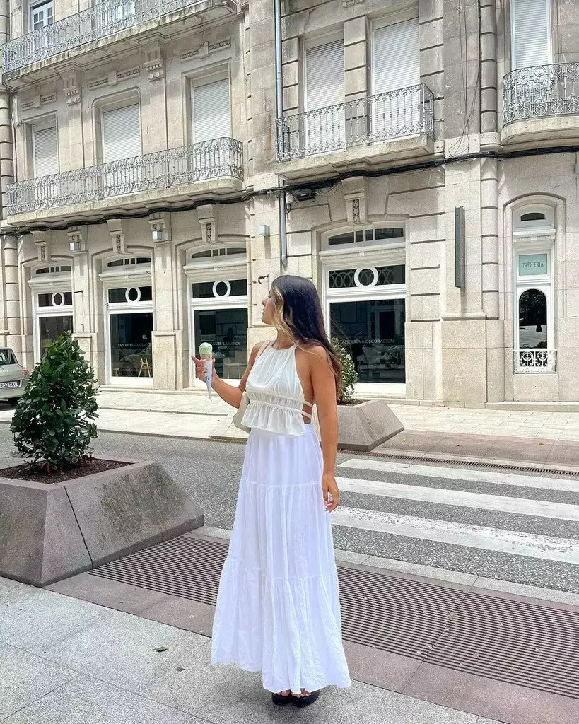 summer all white outfits for women