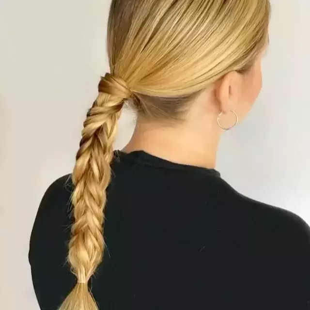 Fishtail Braid Ponytail