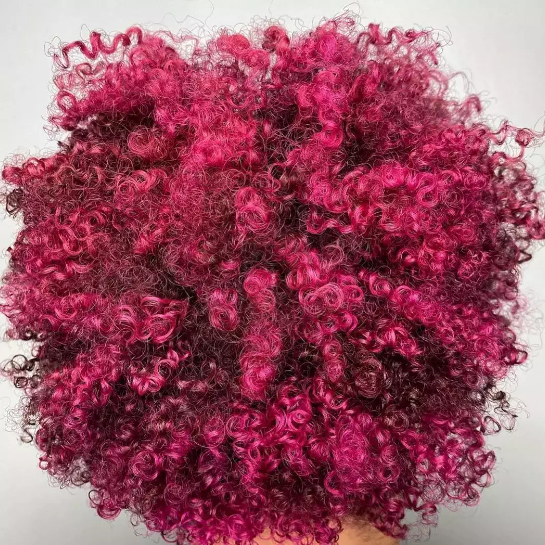 Raspberry Magenta Curls